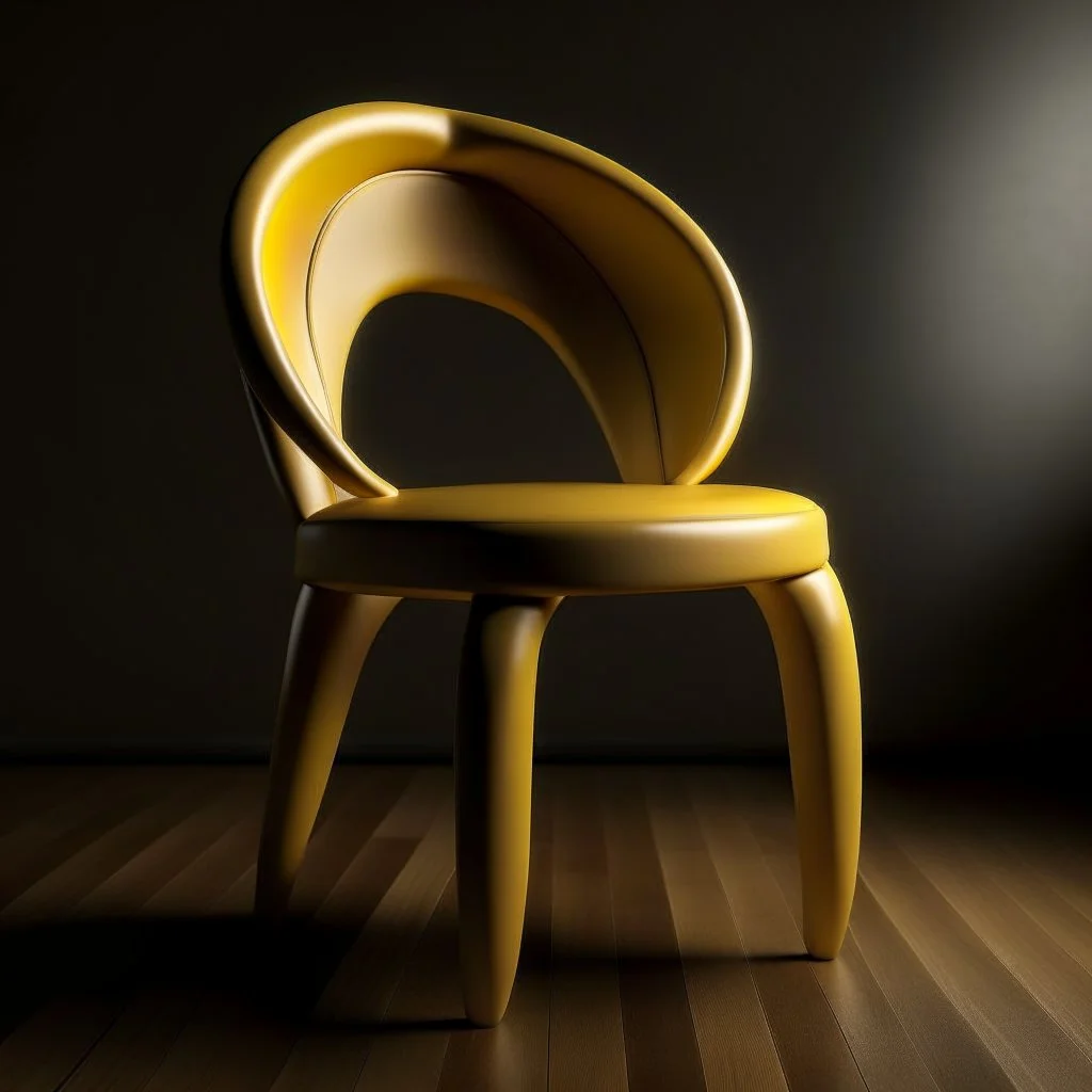 chair inspired by the rounded pasta concept