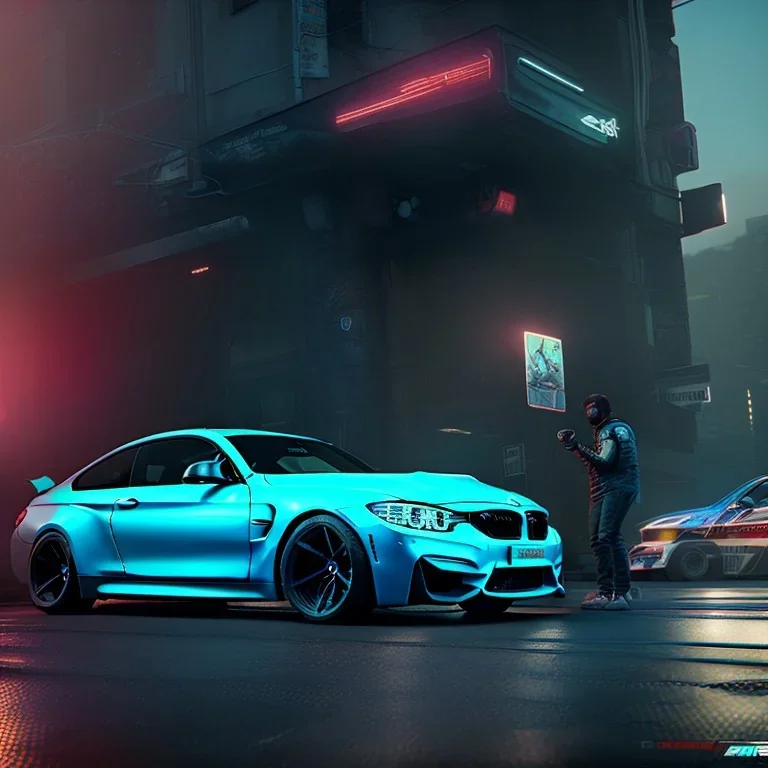 bmw m4 in cyberpunk 2077