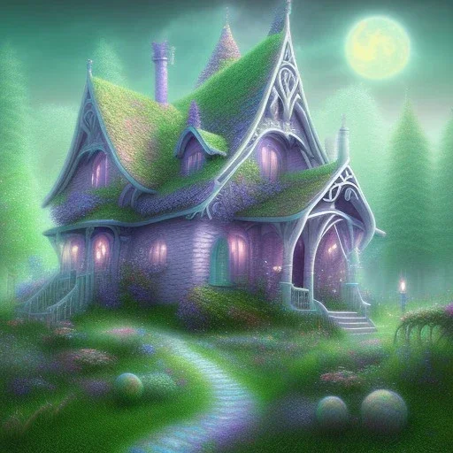 house of fairies like a dream within a dream within a dream pastel colors