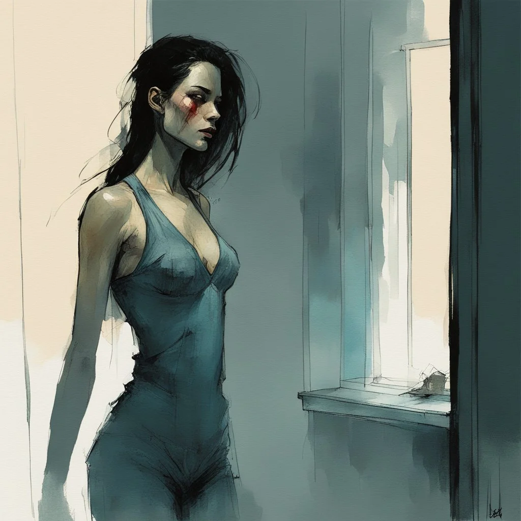 [art by Alex Maleev] the reflection in the mirror is not her