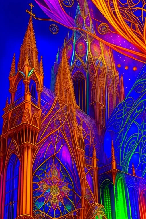 Cathedral beautiful, colorful, complex, detailed, elaborate, eldritch, expansive, ethereal, entangled, elemental, geometric, glowing, gossamer, iridescent, intricate, meticulous, mysterious, noctilucent, serene, radiant, polished