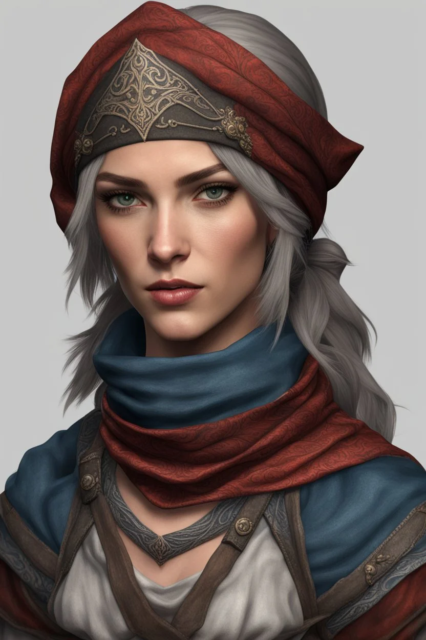 fantasy medieval bandana female