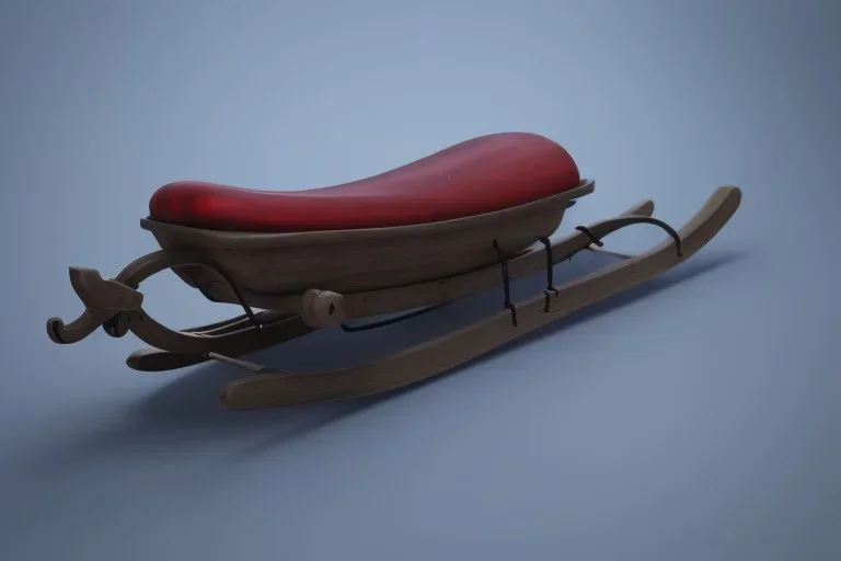 Toboggan sled design