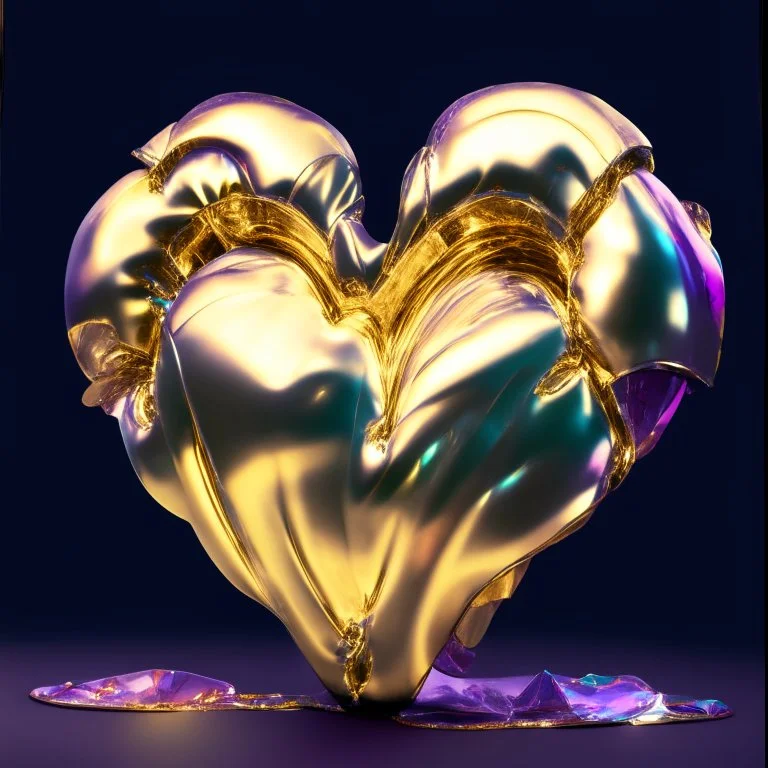 electric heart iridescent cloth