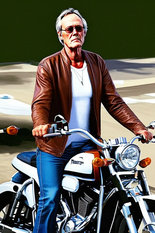 Peter Fonda cosplaying as The Truth from Grand Theft Auto San Andreas