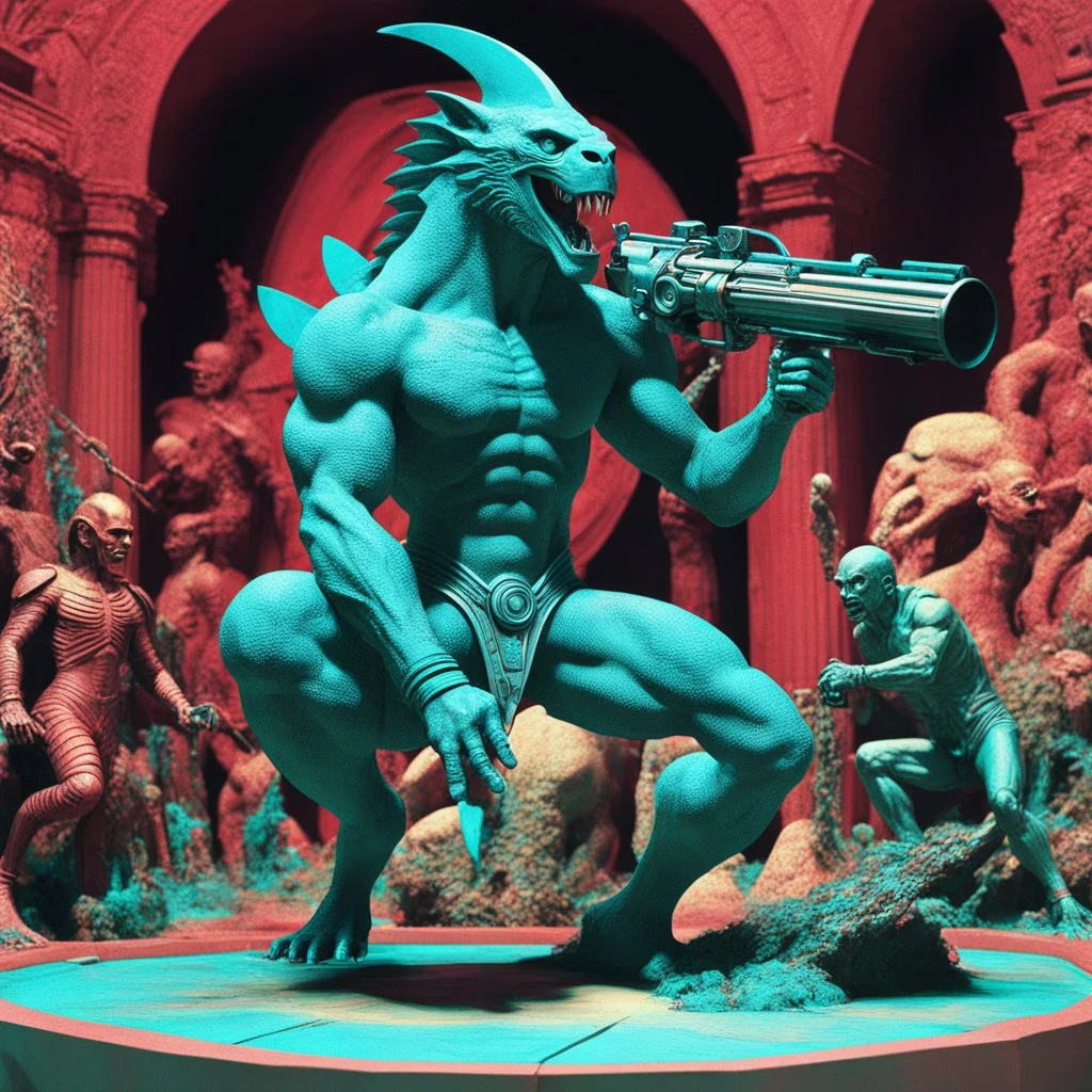 (crazy psychedelic high res 3D anaglyph photo by Ray Harryhausen) LEGION X: he has proven to have an endless array of identities living and growing inside him