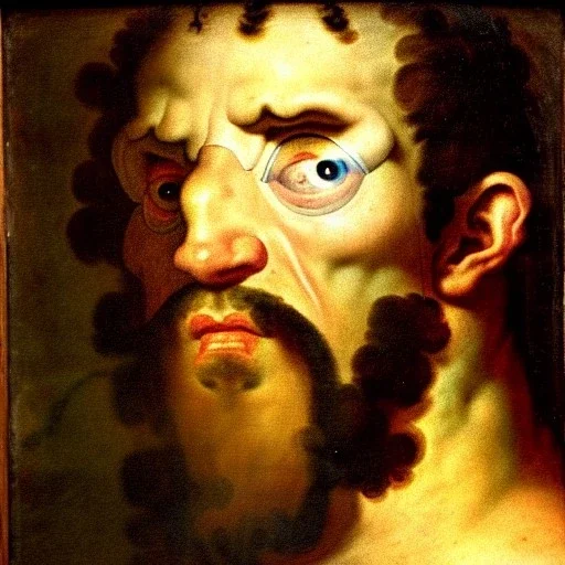 portrait of a cyclops José de Ribera Style