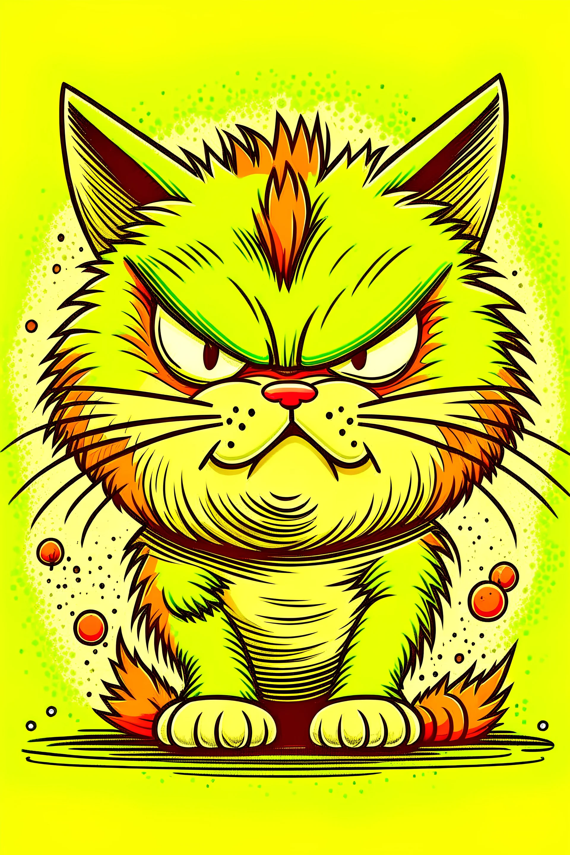 angry cat war