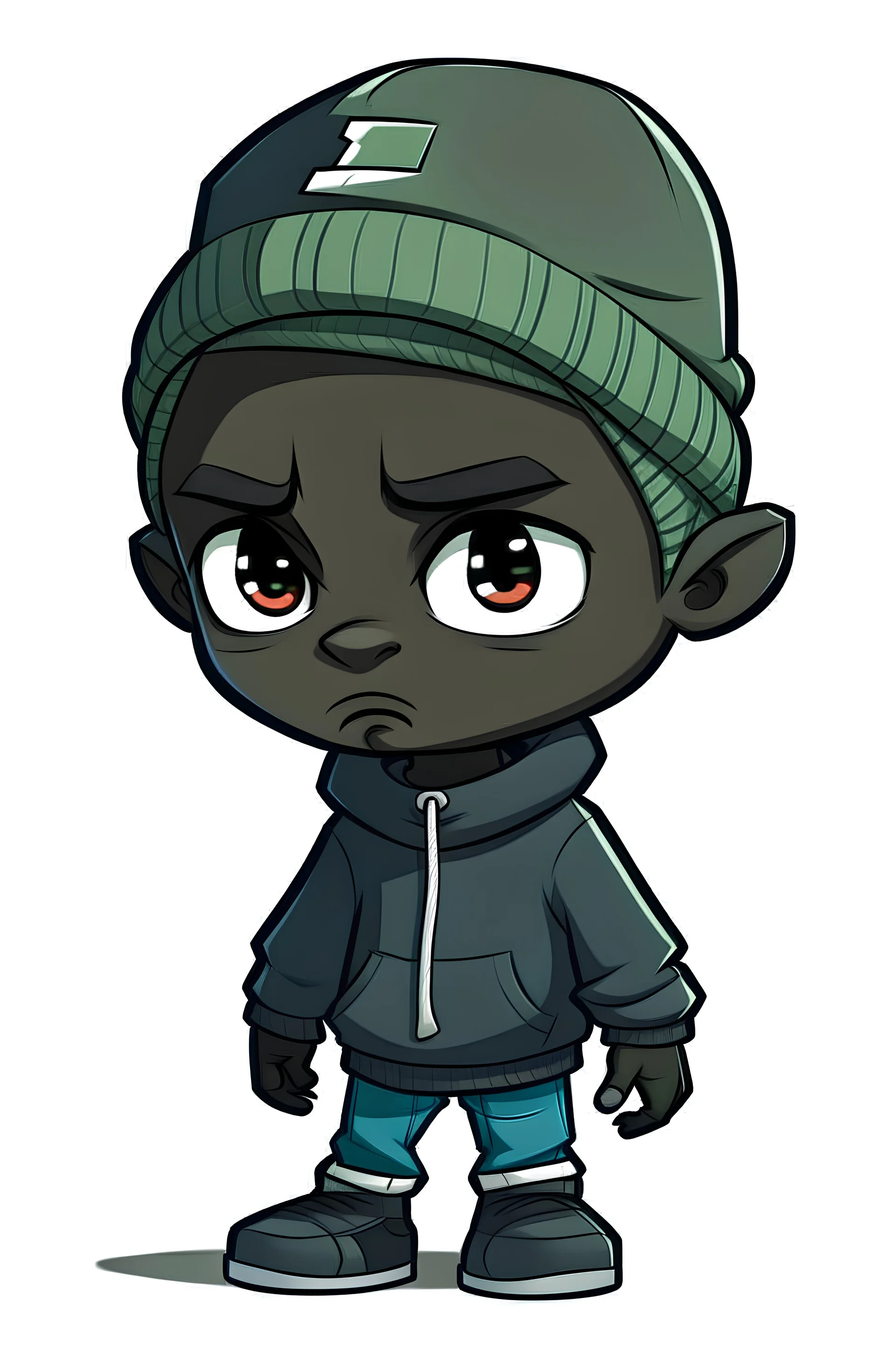 lil darkie art style character with beenie