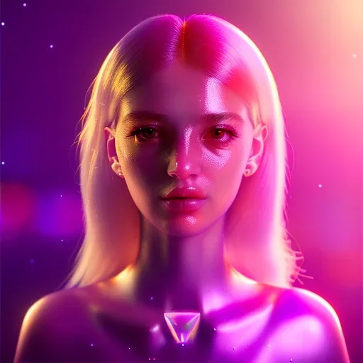 transparent crystal girl highly detailed, glowing,Insanely detailed photograph of an elaborate beautiful girl fantasy art album cover art 4K 64 megapixels 8K resolution HDR Greek shiny space colours jewelry celestial hair eyes light