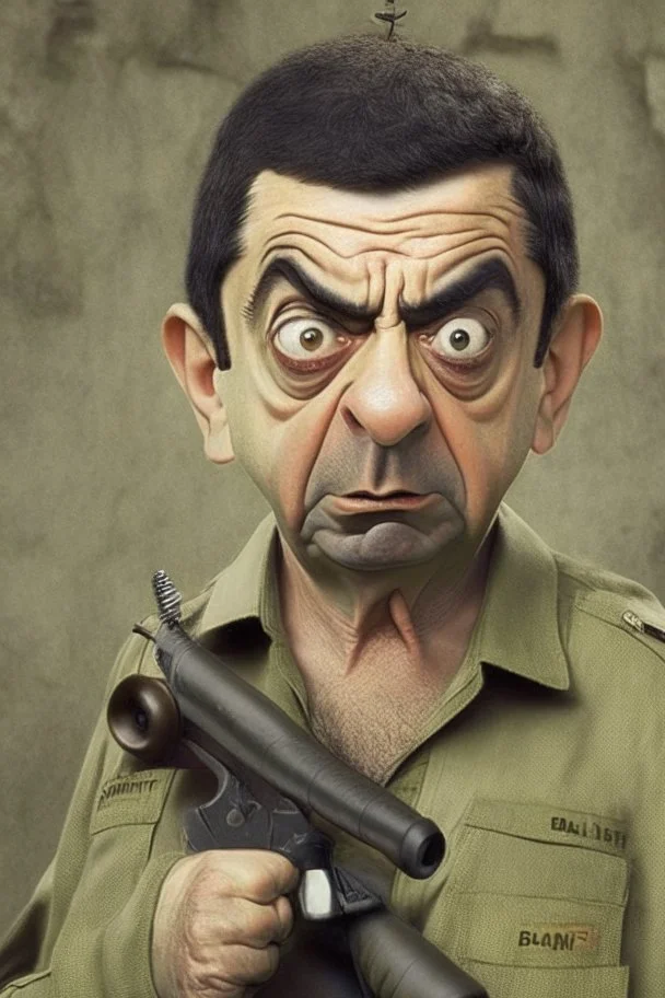 mr bean as rambo