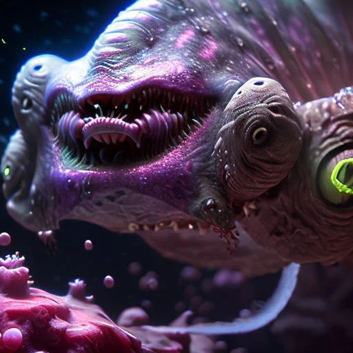 fluid ink angler fish creature, unreal engine 5, 8k resolution, photorealistic, ultra detailed