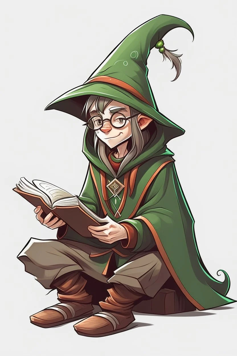 young elf student wizard