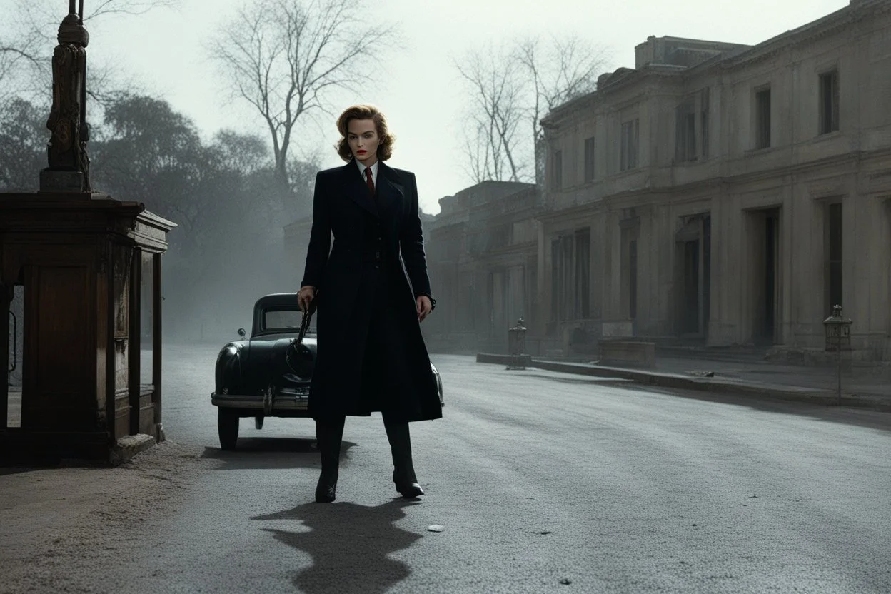 (photo from a movie by Quentin Tarantino) a woman detective nvestigate sa strange case on ghosts killing people because a road perturbated their old HQ...