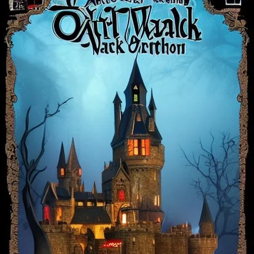 A oldcanal city of wizards, witches and warlocks with a castle Nick Harris style