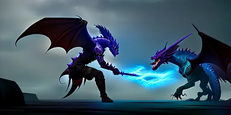 dragon god fighting a dragon god storm