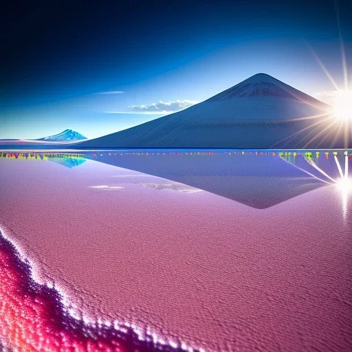 Salar de Uyuni, Bolivia,extremely detailed digital painting, high resolution,8k, realistic, beautiful, volumetric lighting, mystical colors ,perfectly centered image, perfect composition, rim light, beautiful lighting,masterpiece, stunning scene, raytracing, anatomically correct, in the style of robert e howard and Ken Kelley and Ohrai Noriyoshi and Simon Bisley and tomzj1, aerial view,cloudy.