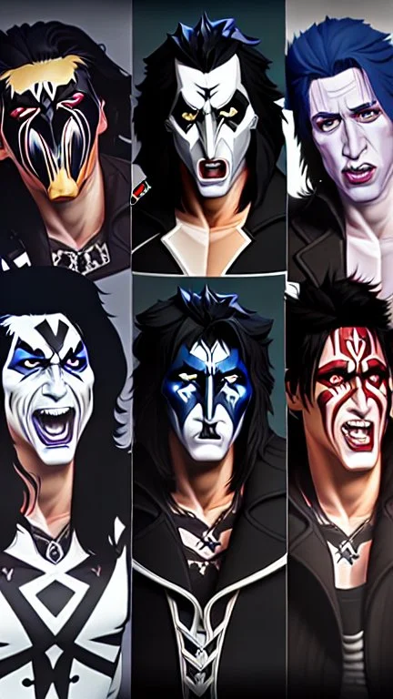 Gene Simmons, Paul Stanley, Eric Singer, Tommy Thayer