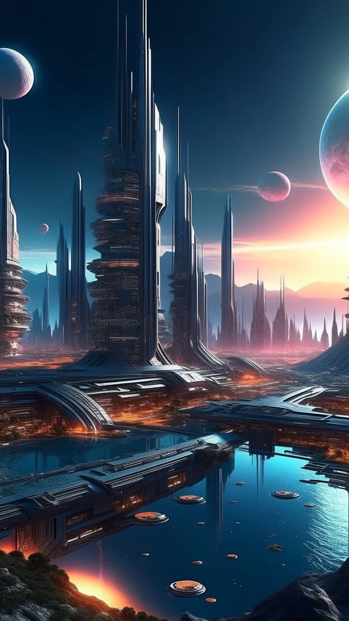 sci fi planet, cybertron city