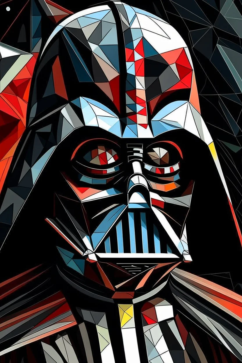 Cubism Darth vader