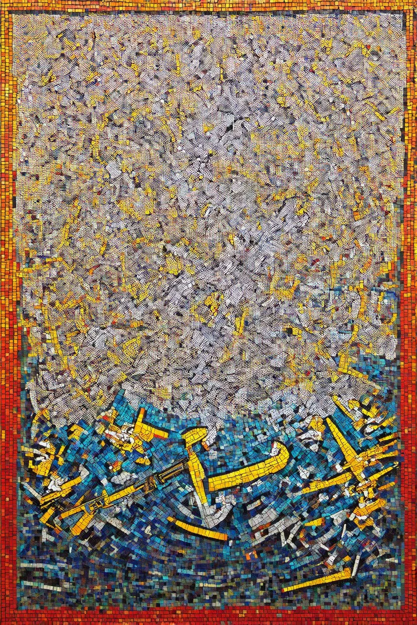 mosaic warfare; surrealism, optical art; Ilya Bolotowsky