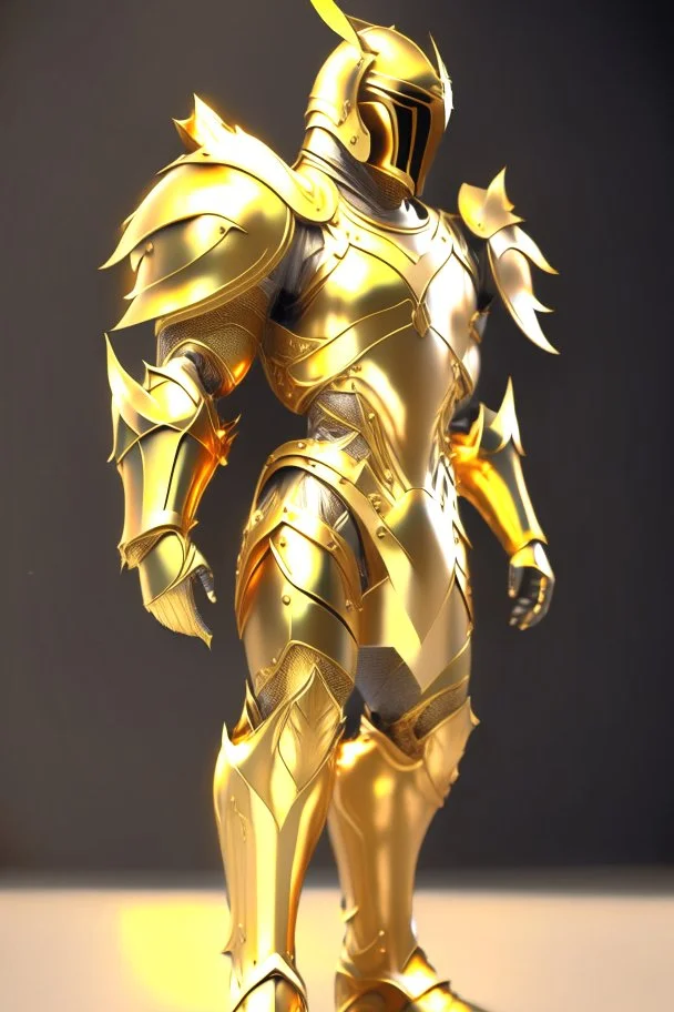 Golden Knight full body 4k