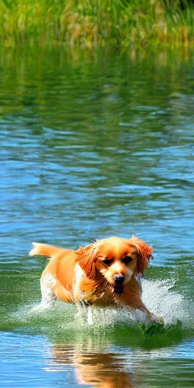 eau amitié chien