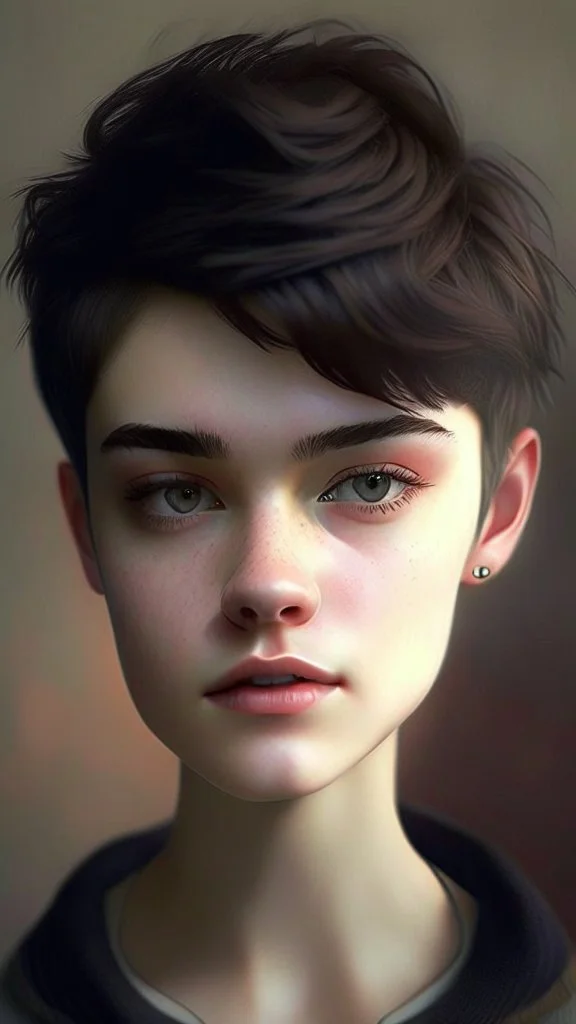 teen very short hair pretty realistic