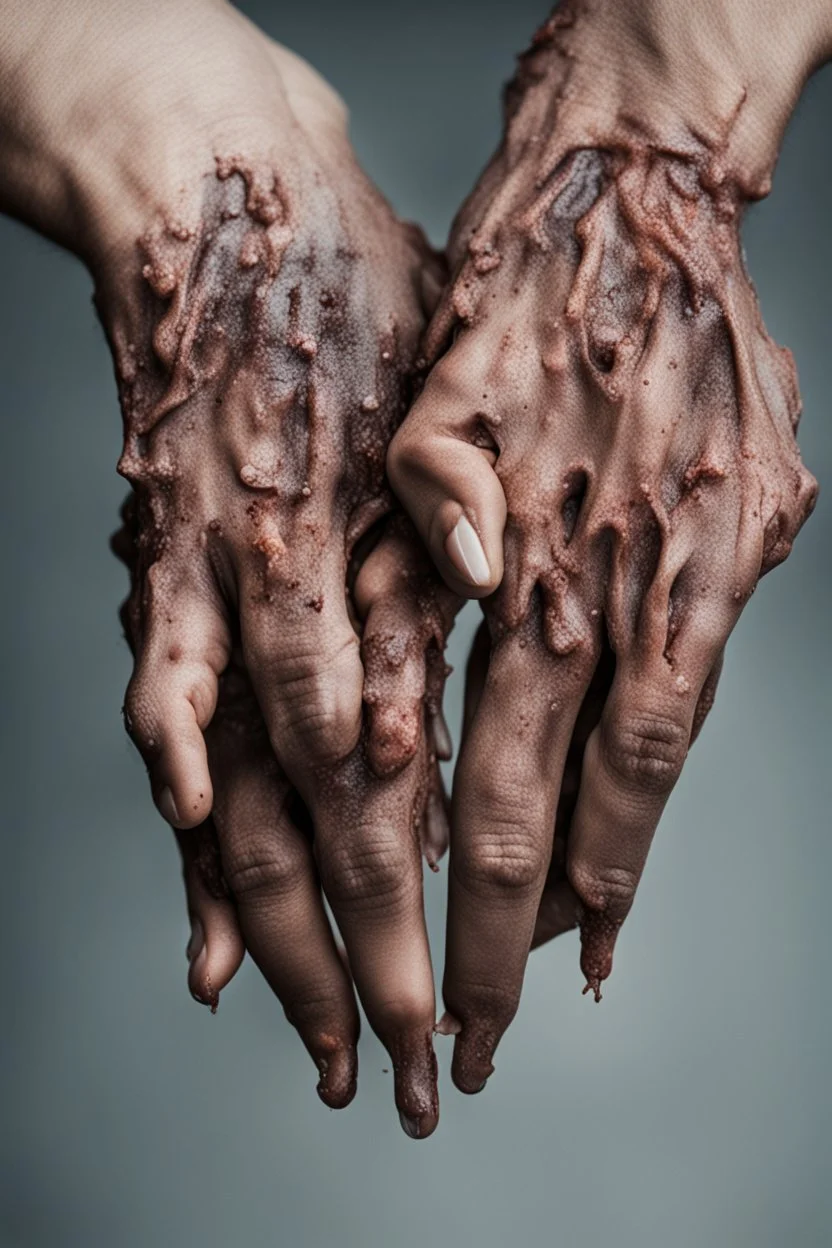 Disgusting hands