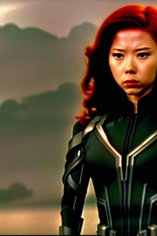 dvd screengrab Black widow from the movie Avengers endgame directed by Lau Kar-leung, 1976, Shaw Brothers Studio, wuxia film, --v 4