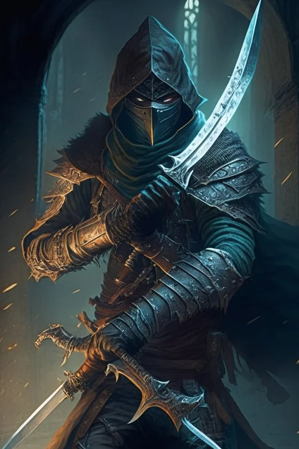 a human bandit with a greatsword