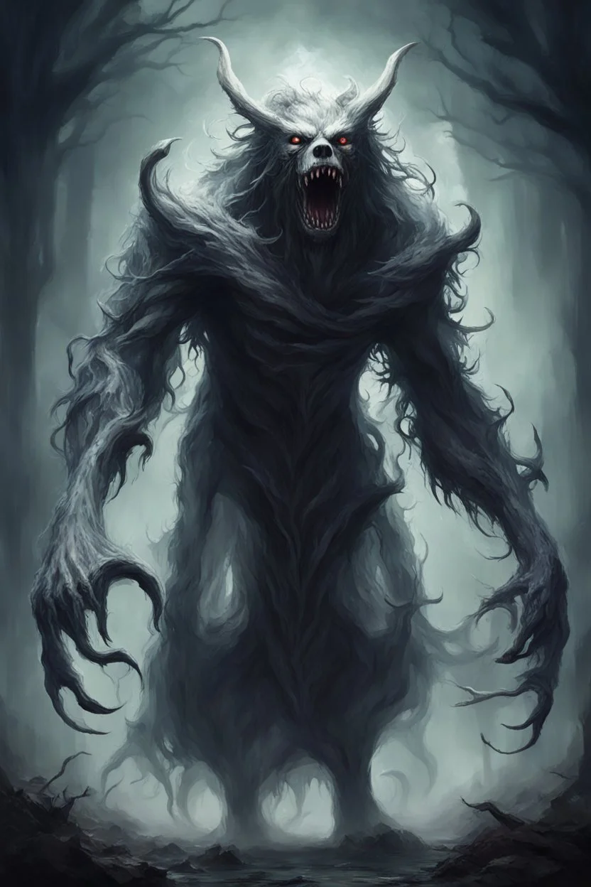 horror ghost beast guardian of knowlage