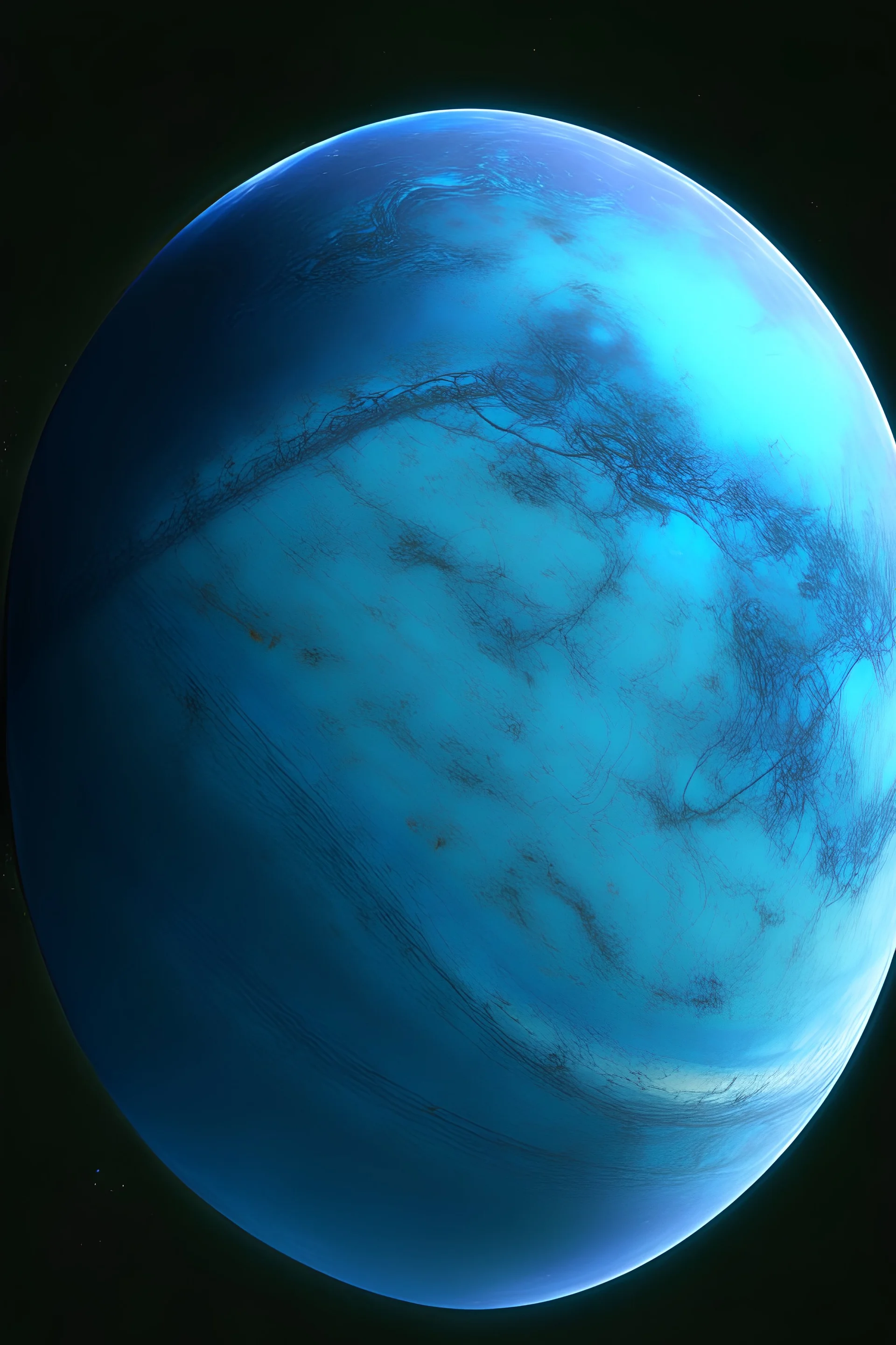 a large blue exoplanet