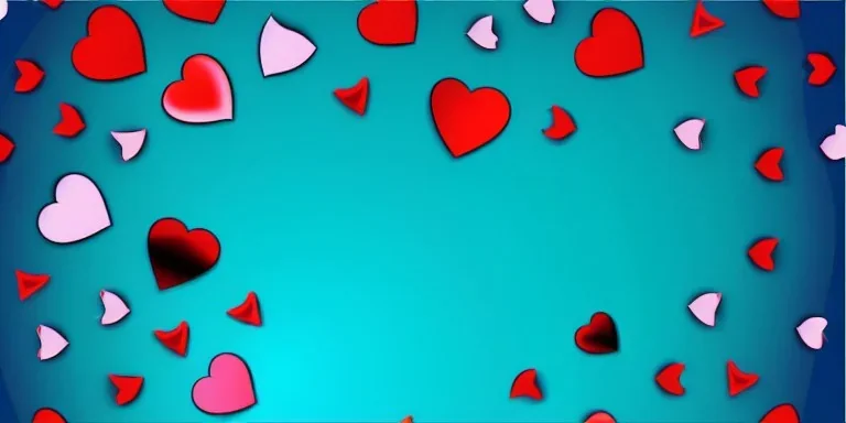 Vector Valentines day background banner - abstract panorama background