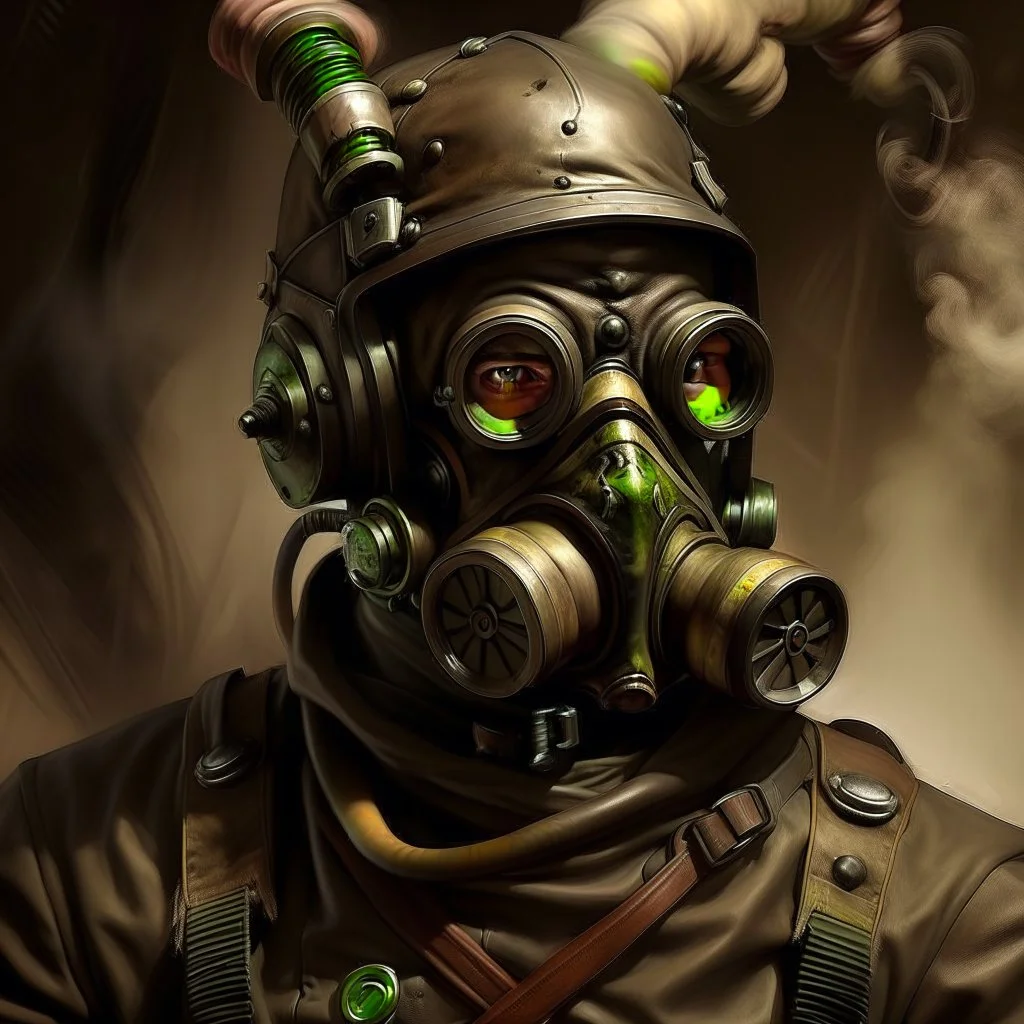 warhammer 40000, krieg regiment, gasmask, ww1, portrait