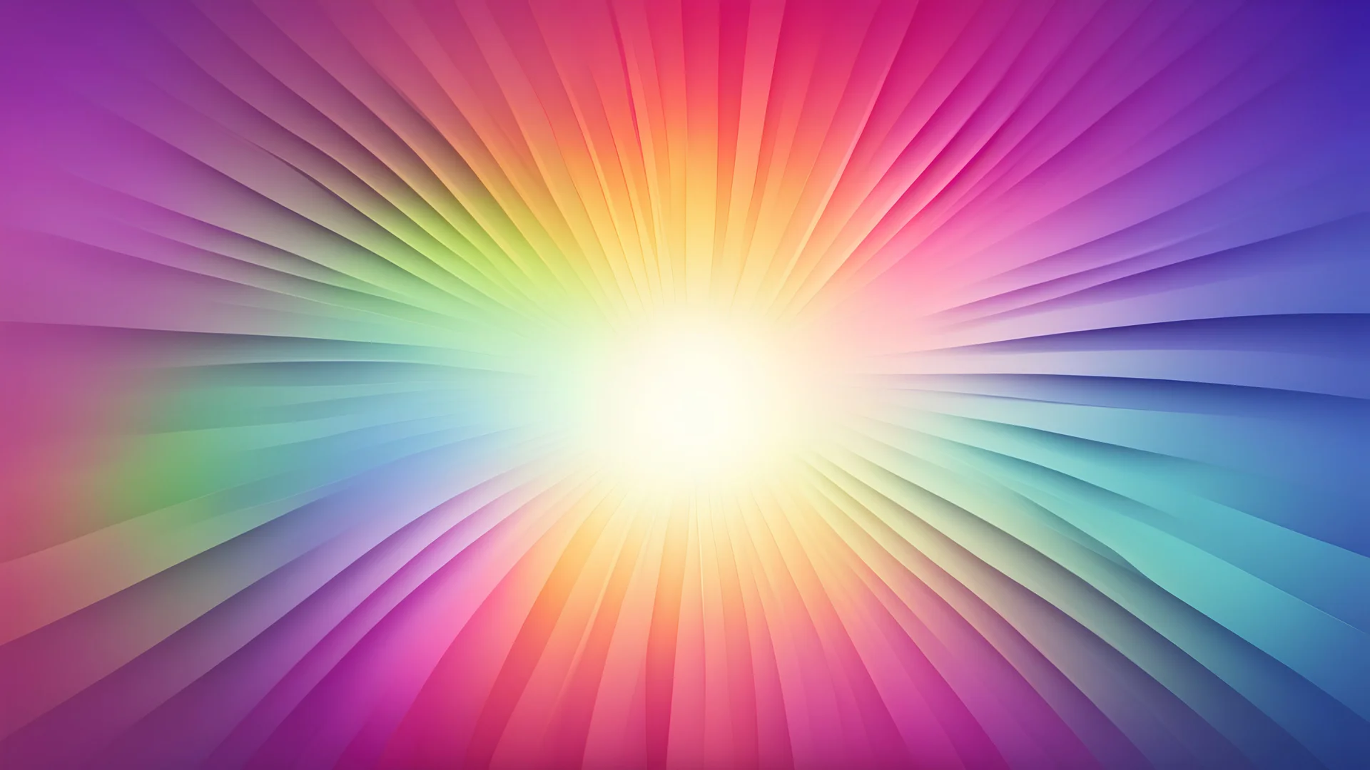 Radial smooth rainbow blend abstract gradient background.