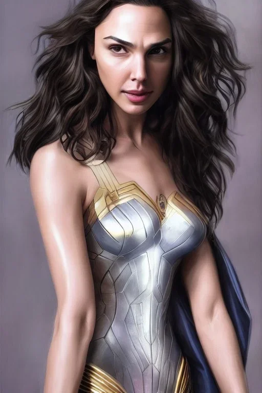 gal gadot in the style of stefan kostic, realistic, full body, sharp focus, 8 k high definition, insanely detailed, intricate, elegant, art by stanley lau and artgerm