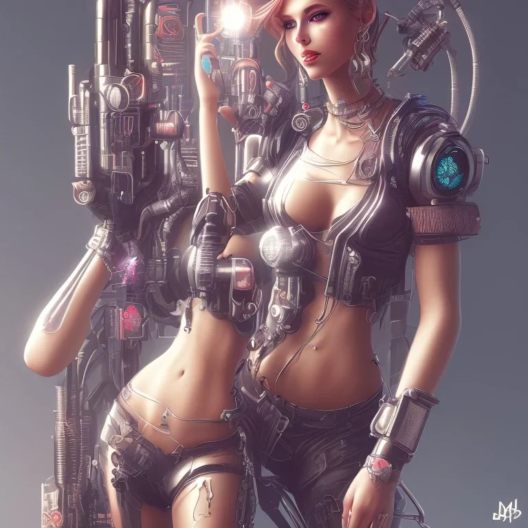 cyberpunk pinup girl