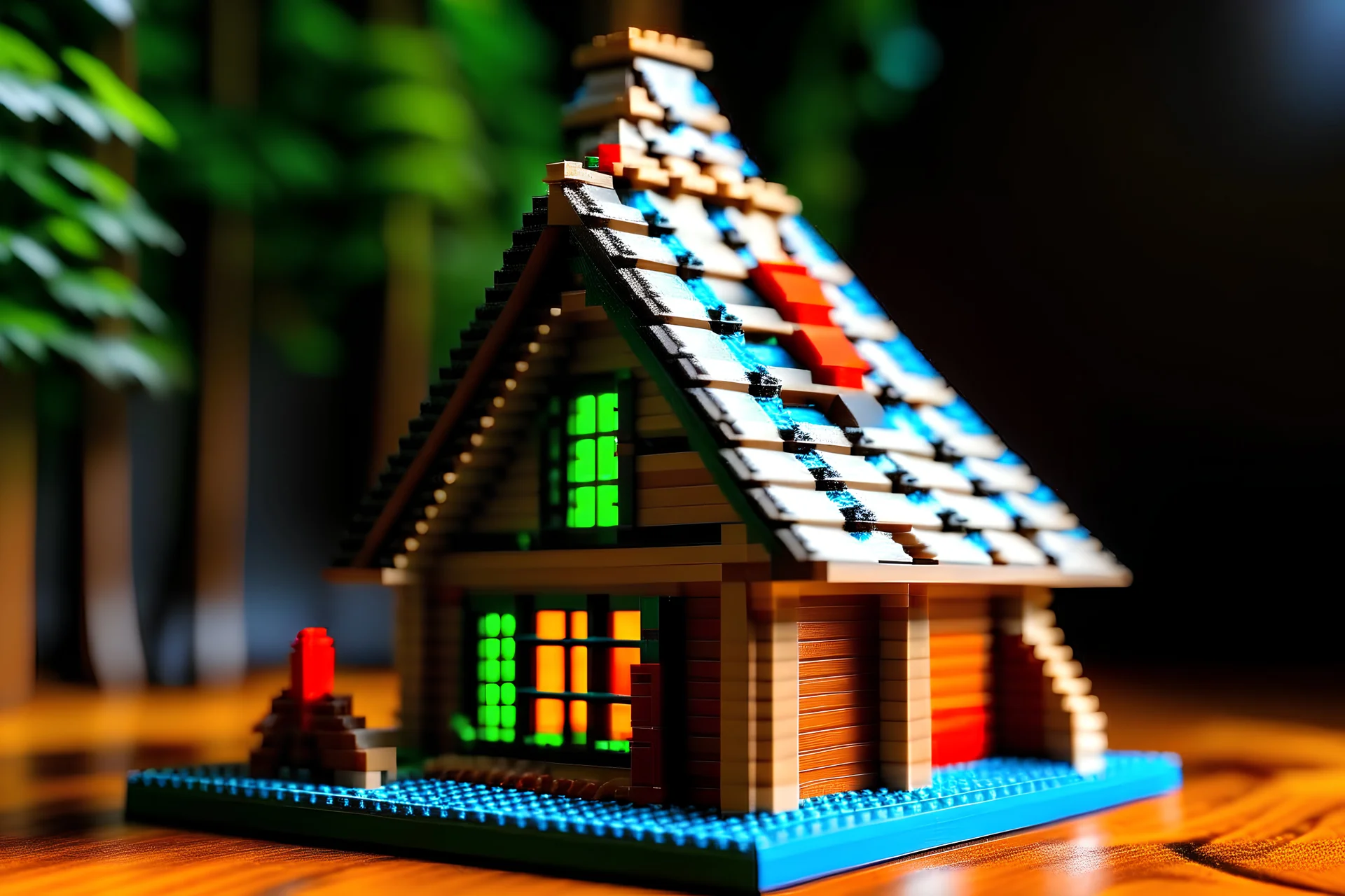 lego a-frame house