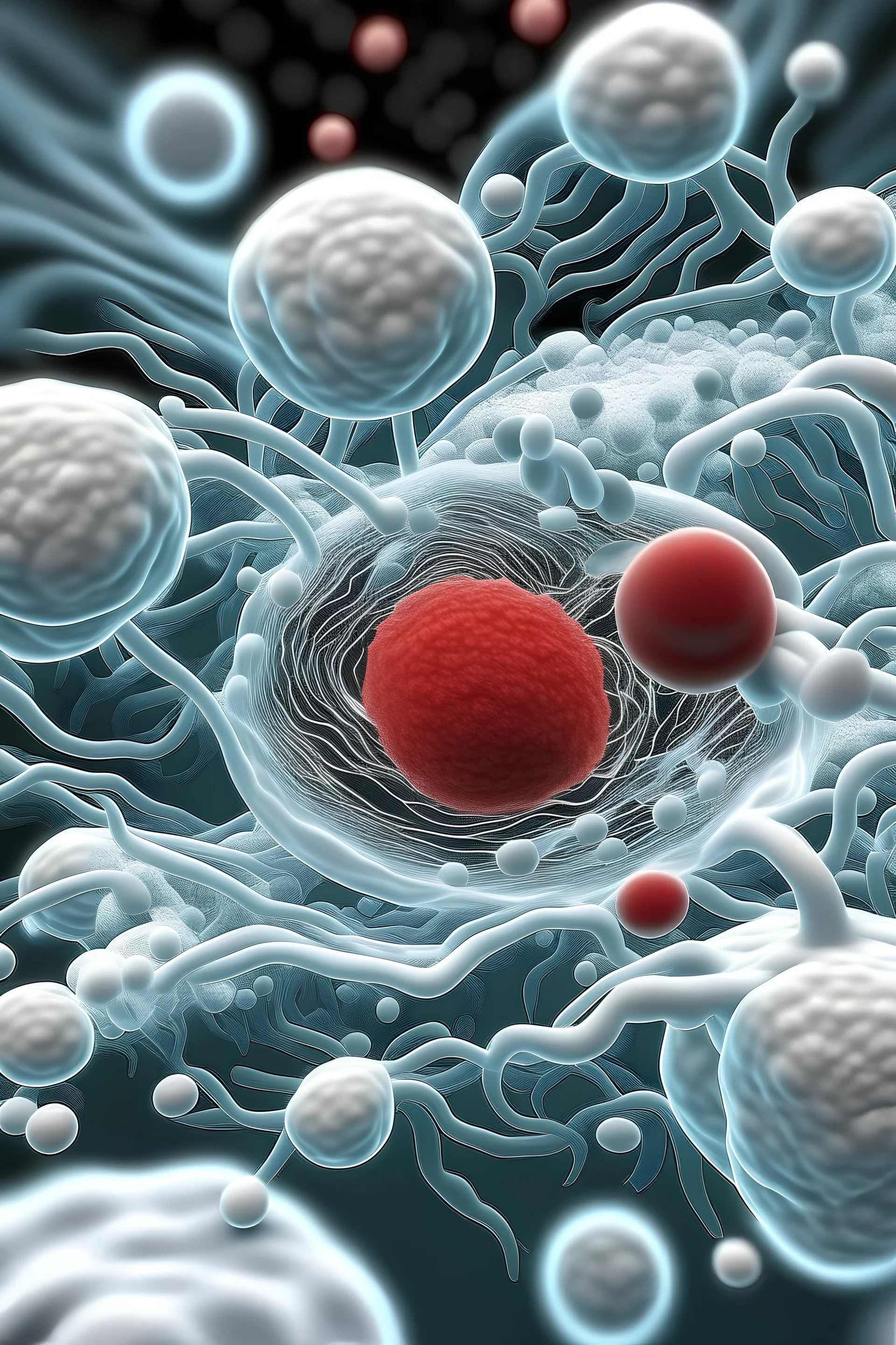 draw How the white blood cell attacks pathogens in our bodies