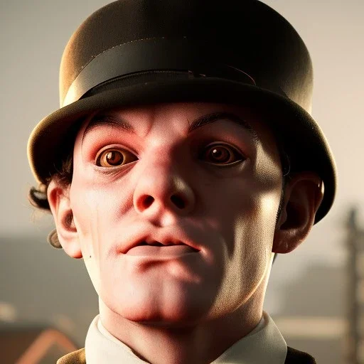 Clockwork orange Alex, real, full body, cyberpunk, dramatic lighting, hyper realistic, 8k