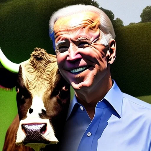 joe biden as a cow