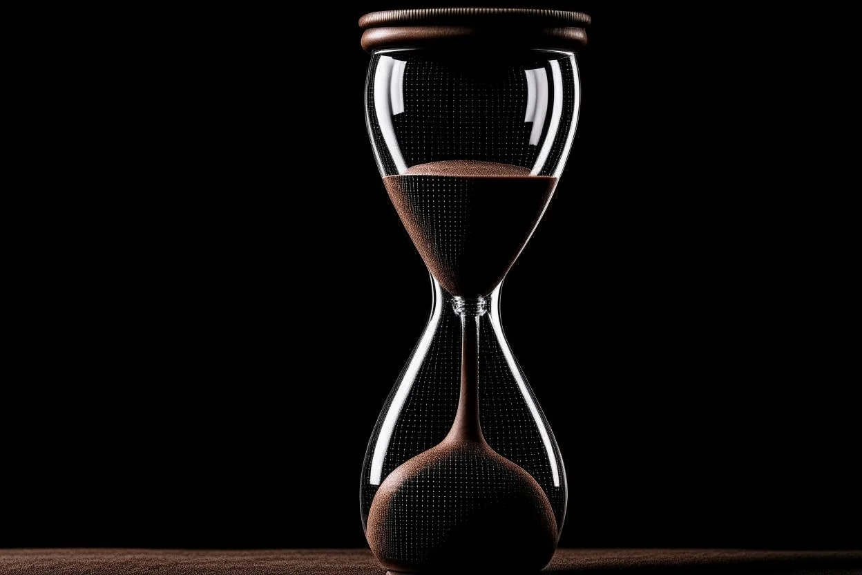 Someone with a hourglass .