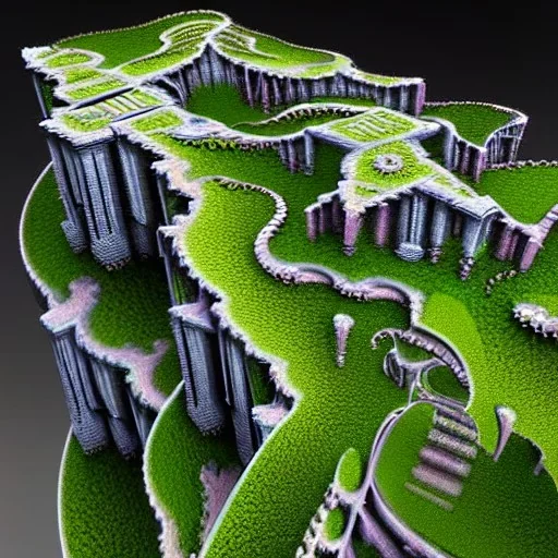 3d fractal world miniature