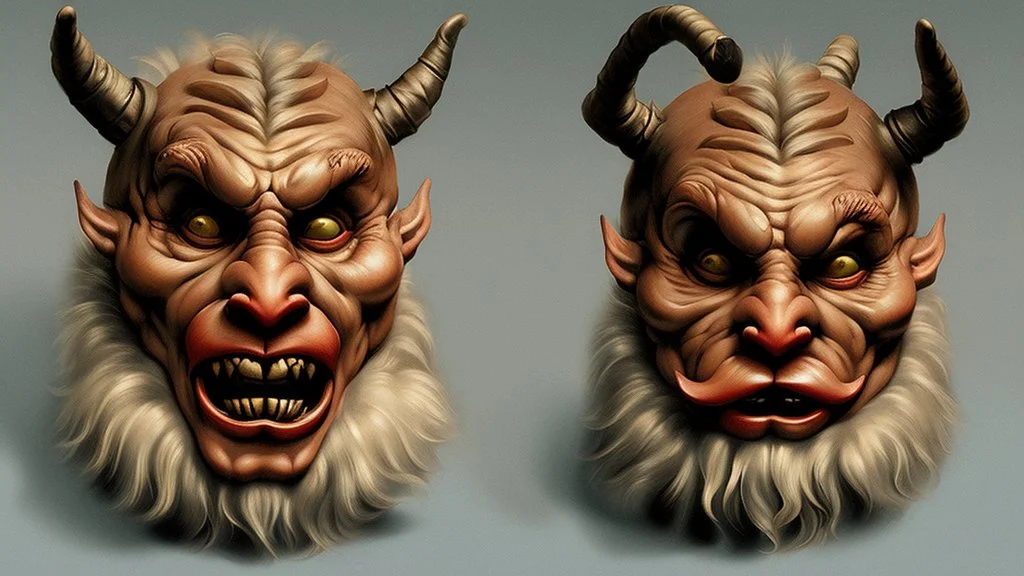 Krampus mask by Andrea del sarto