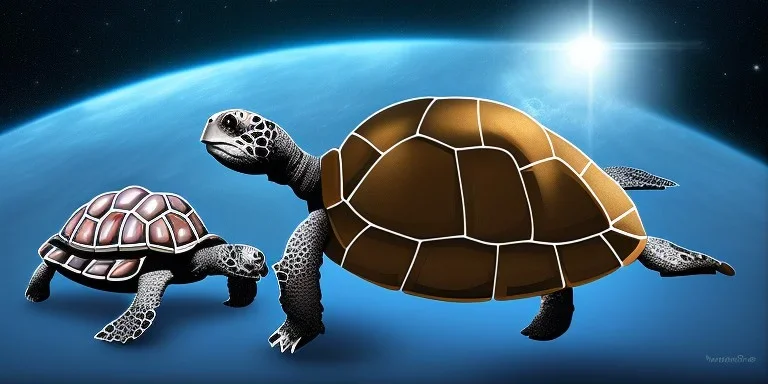 smart turtles in space.