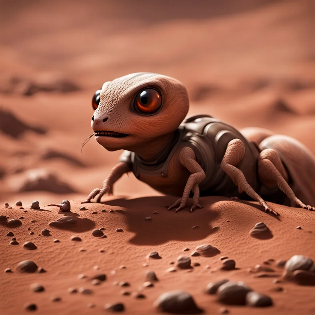 Close-ups of Martian wildlife.