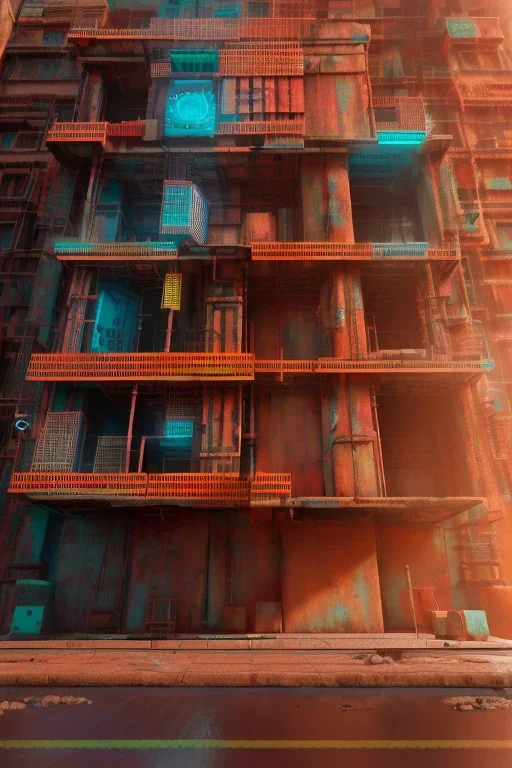 futuristic pinhole camera in Kente, rusted clocks lens, cinematic, scaffolding, cyberpunk, 8k quality