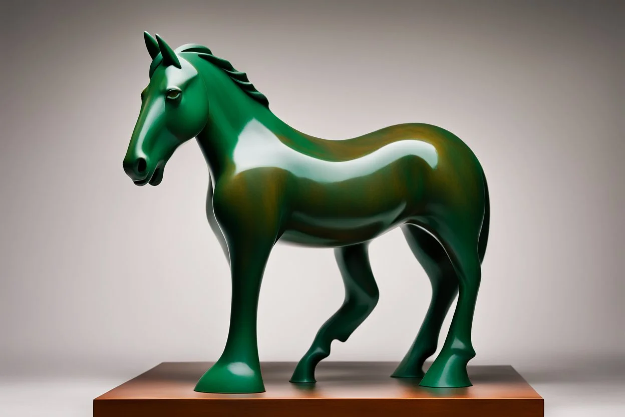 a dream of a horse, edmonia lewis, john pawson, zigzag tribal vibe, truncated snout under visor, by Alexander Archipenko, equestria, zoomorphic, rusty iron and/or green glass surfaces, excellent transparency, by Ursula Wood, delftware