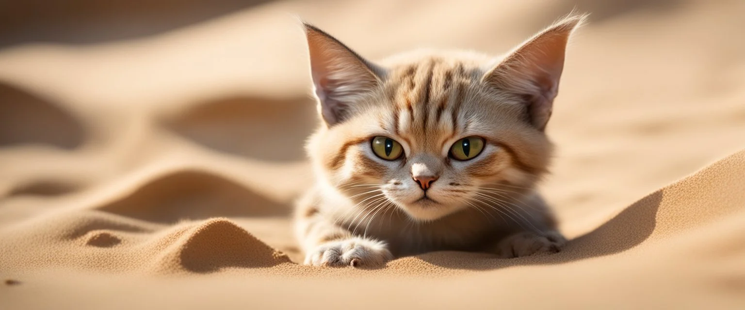 alien gremlin sand cat in burrow
